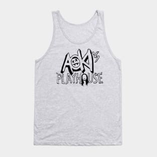 AOKI PLAYHOUSE - EDM rare cartoon edition black Tank Top